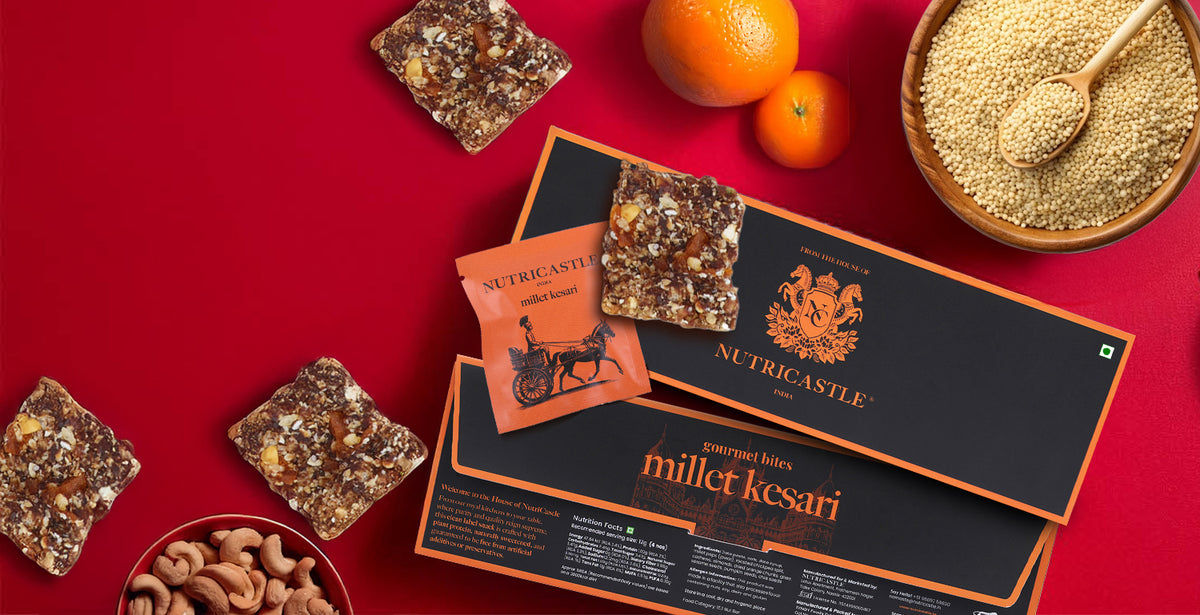 Millet Kesari - (Millets and Orange Bites)